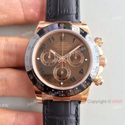 Highest Quality Rolex Valjoux 7750 Daytona Chocolate Replica Watch